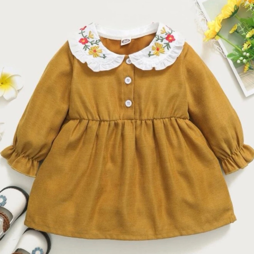 Baby Girl Floral Embroidery Dress